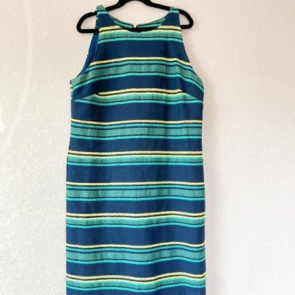 Vineyard Vines Deep Bay Striped Nautical Jacquard Shift Dress, Size 4